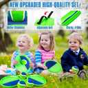 Toss and Catch Ball Set, Pool Beach Outdoor Toys Games for Kids Ages 4-8-12, 4 Paddles 4 Balls and Storage Bag, Summer Yard Outdoor Game for Adult Family, Birthday Easter Gift for Kids
