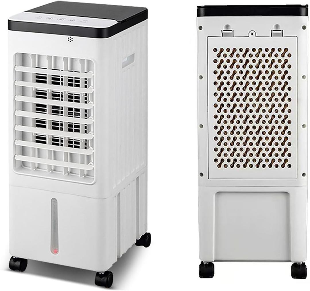 Turbine Fan for Bedroom, Silent Air Cooling Fans with Visible Water Tank, Cooling Fan 4 in 1 Air Supply System for Home