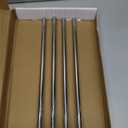 NearMoon Swivel Towel Rack, 13.8" Thicken 304 Stainless Steel 4-Arm Towel Bar, Space Saving Wall Mounted Towel Holder with Hook, Rustproof Swing Out Towel Hanger for Bathroom, Kitchen (Chrome Finish)