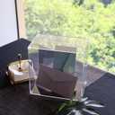 Clear Acrylic Wedding Card Box, DIY Large Card Box with Clear Assembly Parts, Party Cards Receiving for Birthdays, Graduation & Baby Shower Decorations, Easy for Traveling(10x10x6.18)