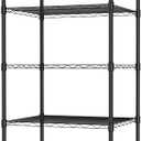 Finnhomy Heavy Duty 7 Tier Wire Shelving, 24x24x72 inches 7 Shelves Storage Rack with Thicken Steel Tube, Pantry Shelves for Storage, Adjustable Metal Shelf Unit, NSF Certified, Black