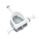 Ingenuity My Bath Seat for Sit-Up Baby Bathing, Sure & Secure Suction Cups, ASTM Safety Tested & Approved, Backrest for Assisted Sitting, Easy Setup & Storage, Gray