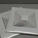 2 Pcs Exhaust Bathroom Fan Cover Bathroom Ceiling Grille with Springs Plastic Replacement Vent Fan Fits Models 663 670 671 675 688 689 Ventilation Plastic Cover White (9.6 x 9.6'')