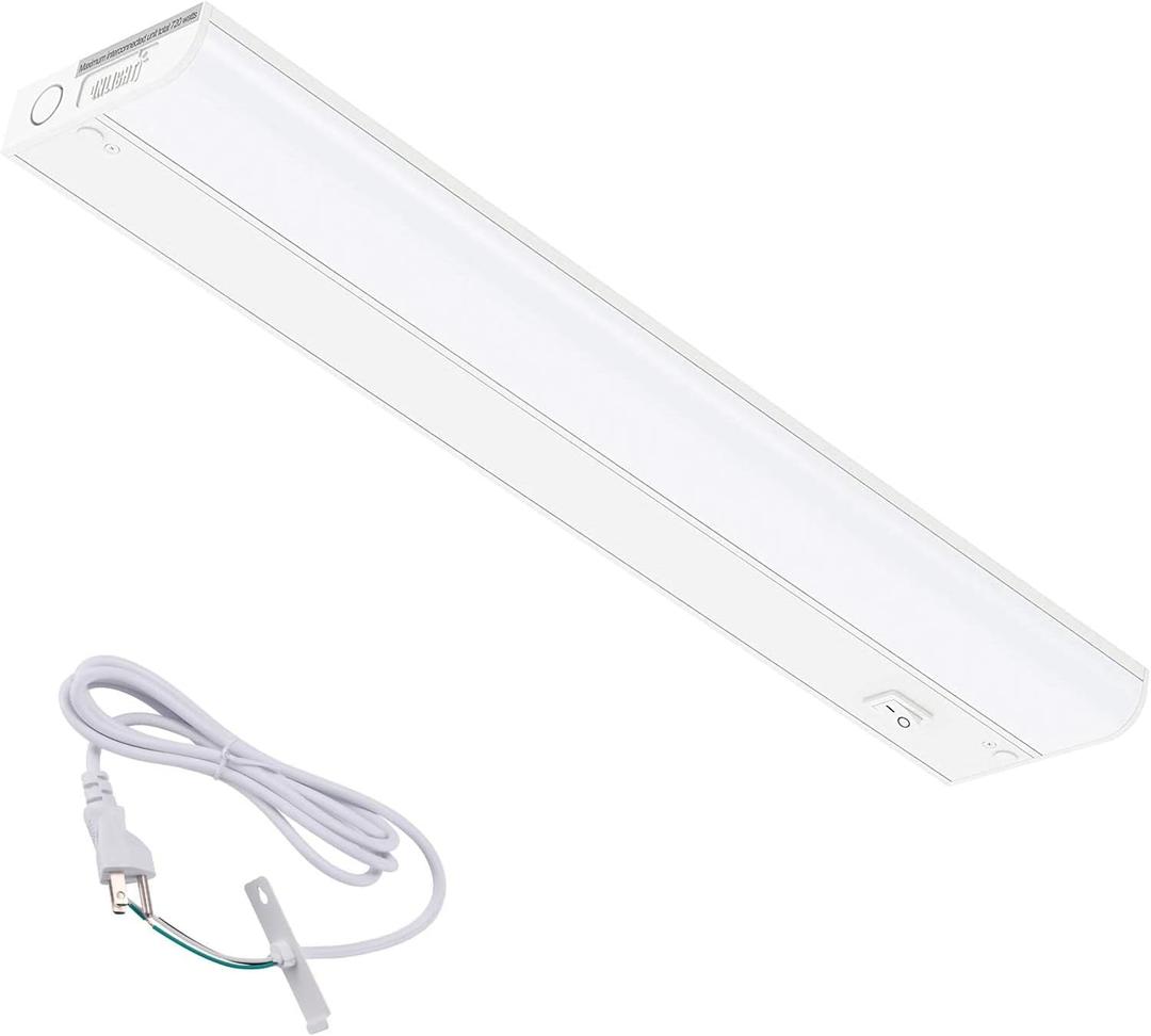 GETINLIGHT Inlight Plug-in Power Cord & 24'' Under Cabinet Light, 5000K