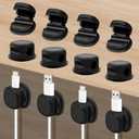 12 Pack Phone Charger Cord Management Holder Versatile Space Saving Cord Organizer Holder Sturdy Wires Organizer Keeper for Office