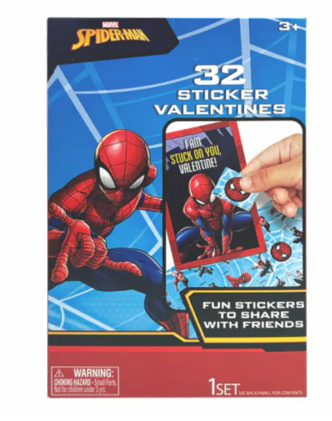 Exchange Cards Spiderman Stickers 2 Pack