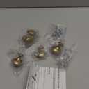 5 Pack Champagne Bronze Round Zinc Knobs for Kitchen, Bathroom, Closet, and Dresser Cabinets