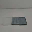 WIBIMEN Mini Ice Cube Trays, Small Tiny Round Pebble Crushed Nugget Ice Trays for Freezer with Lid - Chilling Drinks Coffee Juice(2 Pack/0.55In - Blue)