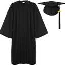 Newrara Graduation Gown Cap Tassel Set, 48