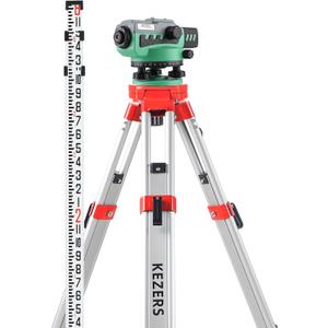 KEZERS 36X Automatic Optical Level Kit with Tripod, High Precision Auto Level, Self-Leveling Tool for Builders, Transit Level Kit with Aluminum Survey Tripod,16FT Grade Rod, Carrying Case