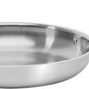 Cuisinart Custom-Clad 5-Ply Stainless Steel 12-Inch Fry Pan with Helper Handle, CC522-30H