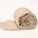 Cotton Muslin Fabric by The Yard, 53 Inch Wide Lightweight Cotton Wrinkled Gauze Fabrics for Sewing,Blanket,Pajamas,Bed Sheet and Crafts DIY (Begie, 1 Yard)