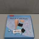 Comfytemp Large Ankle Foot Ice Pack Wrap for Plantar Fasciitis Relief, FSA Eligible HSA, Feet Brace for Sprained Ankle, Heel Spur, Swelling, Tendonitis, Pain, Hot & Cold Therapy, 1 Pack (Purple)