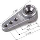 INJORA RC Servo Steering Servo with Servo Mount and Horn for RC Car Boat Model Parts Axial SCX24 Upgrade Parts (Grey)