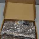 Lwenki Key Holder for Wall, Decorative Key and Mail Holder with Shelf Has Large Key Hooks for Bags, Coats – Paulownia Wood Key Hanger with Mounting Hardware (9.8”W x 6.7”H x 4.2”D) (Brown)