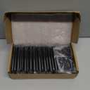 18 Pack Black Door Hinges Black Matte Black Hinges for Doors 3 1/2 Interior Door Hinges 3.5" x3.5 Inch Hinges Rounded 1/4" Raidus Standard Residential Bedroom Door Hinge Sturdy Door Hardware