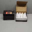 Hoolerry 24 Set Christmas Mini Lanterns with LED Candles 5.5'' Decorative Hanging Small Vintage Lantern Centerpiece Battery Powered for Wedding Table(White)