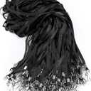 Epakh 200 Pcs Lanyards for ID Name Badge Holder Neck Lanyard Flat with Clips Neck Straps for Office School Nurse (Black)