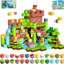 100PCS 1.0 inch Magnetic Blocks, Magnetic Tiles Building Blocks, Magnet Cubes Toddler Kids Toys, Sensory STEM Toys for 3-5 4-6 5-7 6-8 Year Old Boys Girls Christmas Birthday Gift