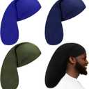 Tatuo 4 Pieces Unisex Jumbo Dreadlock Cap Long Dreads Hair Head Wrap Sleeping Cap Hair Accessories Sleep Bonnet for Men Women (Royal Blue, Navy Blue, Black, Army Green)