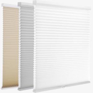 MYshade 1.5-Inch Cellular Cordless Light Filtering Shades,Thermal Insulating Noise Reducing Waterproof Blinds,Honeycomb Window Treatments for Indoor Light Control (White-32 W x 72" H)