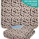 Furthrive Washable Pee Pads for Dogs with Pheromone Attraction, Reusable Puppy Pads, Waterproof Non-Slip Training Pad, 31.25 × 27.25 in, Pet-Friendly for Crates, Apartments, Puppy Supplies (One Unit)