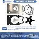 17400-98J01 18-3267 Water Pump Impeller Repair Kit For Suzuki 200 225 250 300 HP Sierra 4-Stroke Outboard 200HP 225HP 250HP 300HP 17400-98J00 17400-98J02 17400-98J03 17400-98J04 DF200 DF225 DF250