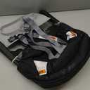 Hook-On High Chair, Fold-Flat Storage, Removable Seat Cushion, Dining Tray Plus (Black)