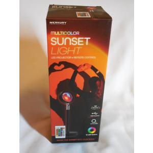 Multicolor Sunset Lamp with Remote by Merkury Innovations 16 LED Colors