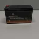 12V 12AH Rechargeable Sealed Lead Acid Battery - T3 Nut and Bolt Terminals - For Snapper Lawnmower Battery: GP-2929-02