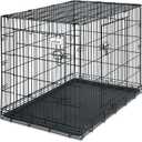 Petmate 38-Inch 2-Door Training Retreats Wire Kennel for Dogs, 70 to 90-Pound