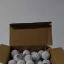 Liliful 48 Pcs 1.18 Inch Mini Christmas Ball Ornaments Christmas Tree Ornament Glitter Sequin Foam Ball Ornaments Xmas Hanging Decoration for New Year Holiday Wedding (White)