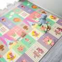 Sorbus Foldable Baby Play Mat, Kids Foam Mats for Floor with Travel Bag - Waterproof Foldable Play Mats for Babies, Infants, Toddlers, and Kids Playtime & Tummy Time 78x70x0.4 (Safari Party)