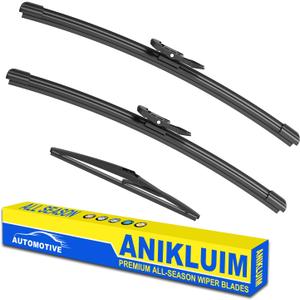 ANIKLUIM 26"+15" Wiper Blades with 11" Rear Wiper Blade Set Replacement for 2012-2017 Aveo Sonic Windshield Wipers Original Factory Quality (Pack of 3)