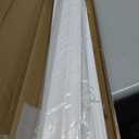 Cordless Faux Wood Blinds 27" W x 36" H, 2 Inch Slat Horizontal Windows Blinds with Crown Valance, Room Darkening Blinds, White Blinds for Home Interiors.
