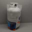 Flame King YSN-301 30 Pound Steel Propane Tank Cylinder with Type 1 Overflow Protection Device Valve DOT and TC Compliant, White