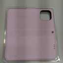 Arae Compatible with iPhone 15 Pro Max Case with Card Holder and Wrist Strap Wallet Flip Cover for iPhone 15 Pro Max 6.7 inch Men RFID Blocking Wristlet Kickstand,Litchi Lavander