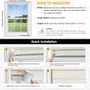 LazBlinds No Drill Blinds for Indoor Windows, Blackout Roller Shades, Cordless Window Blackout Blinds, Thermal Insulated Fabric UV Protection for Home and Office, 29" W x 72" H, Grey