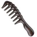 Onedor Handmade 100% Natural Black Sandalwood Hair Combs - Anti-Static Sandalwood Scent Natural Hair Detangler Wooden Comb (Thickening Comb)