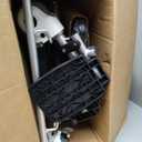 Heavy-Duty Rolling Shower Chair with 10" Solid Wheels for Elderly