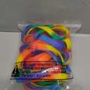 BDS-HOME 40pcs Pride Month Rainbow Silicone Wristbands Stretchable Colorful Bracelets Bulk Pride Day Bracelets LGBTQ Support for Festivals Parades Decorations Party Accessories (MIX)