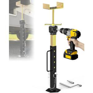 New Upgraded RV Slide Out Supports Stabilizer Jacks, 1 Pack [Allow Drill Adjust] 16" to 36" Adjustable Slide Out Support Jacks, Camper and Travel Slide Out Stabilizer Jacks, Supports Up to 5,000 lbs