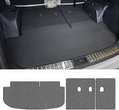 Trunk Mat Backrest Mat Compatible 2020 2024 2025 Hyundai Palisade Custom Fit PU Leather Cargo Liner Rear Backrest Protector Weather Cargo Mats, 3 Pieces