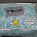 EMME Faux Fur Duvet Cover Queen Size, 3 Pieces Ultra Soft Fluffy Comforter Cover, Cozy Warm for Winter, Luxury Elegant Shaggy Bedding, 1 Duvet Cover & 2 Pillow Shams (Queen, Aqua)