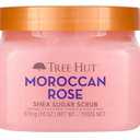 Tree Hut Moroccan Rose Shea Sugar Scrub, Mothers Day Gifts, Exfoliating & Hydrating Body Scrub with Shea Butter & Essential Oils, Smooth & Soften Skin, 18 oz