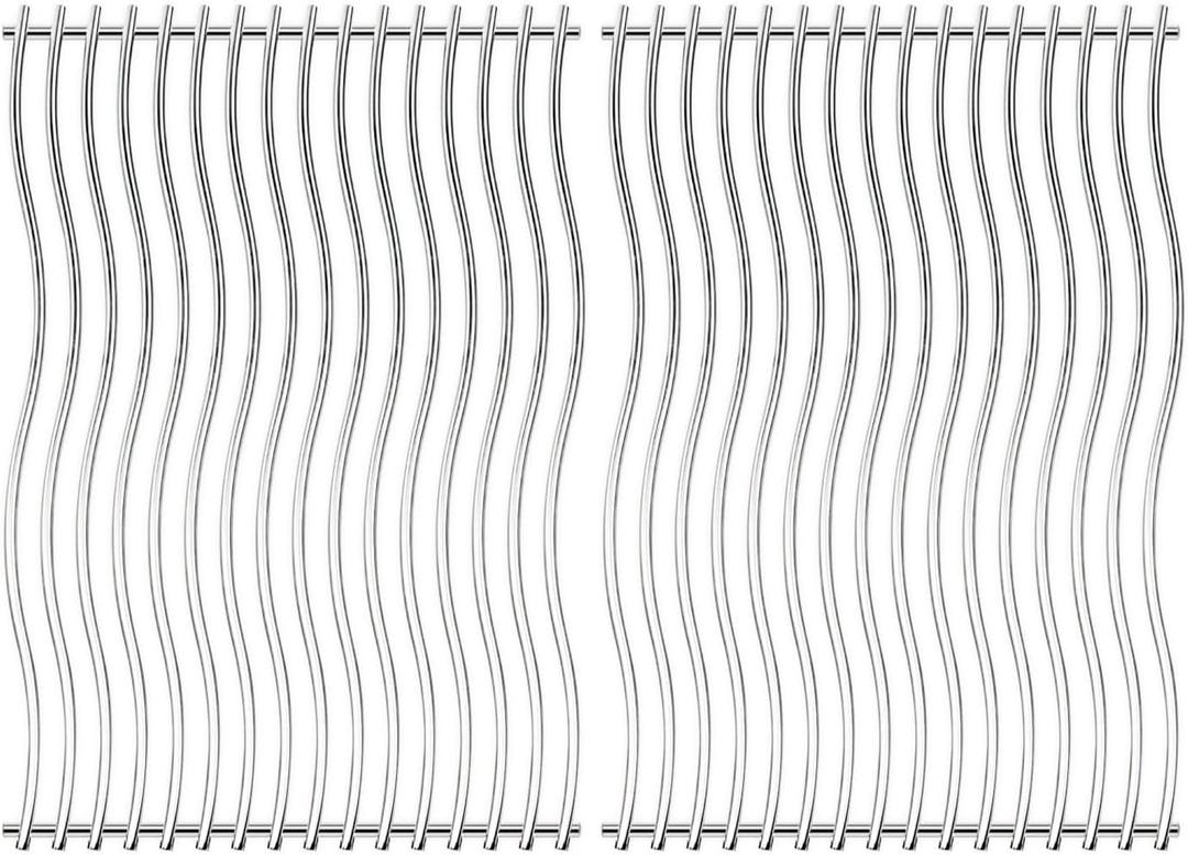 S8C011 (2-Pack) 17 3/4" Stainless Steel Solid Rod Cooking Grids Replacement for Napoleon Prestige PRO 500 Grills