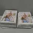 HORLIMER 4x6 Picture Frame Set of 15, Distressed White Rustic Picture Frames Display 4 by 6 Photo for Wall or Tabletop
