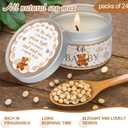 MTLEE 24 Pcs Bear Baby Shower Party Favors Candles Lavender Scented Baby Shower Favors for Guests Rustic Tealights Candles Gender Reveal Return Gifts (4 oz, Brown)