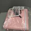 CUTIEWORLD Skincare Fridge - 4L Makeup Fridge for Refrigerating Makeup, Skincare and Food, Mini Fridge for Bedroom, Office and Car, Cooler and Warmer, Beverage Cooler, Leather Pink