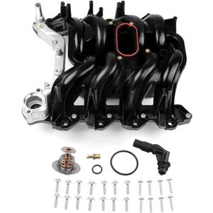 615-188 Upper Intake Manifold with Gasket Kit Fits for Ford E-150 E-250 2003-2014 E350 Super Duty 00-16 E450 Super Duty 03-16 Excursion 00-05 Expedition 00-04 F150 F250 F350 00-04 V8 5.4L 2L1Z-9424-AA